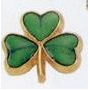 Stock Green Shamrock Lapel Pin